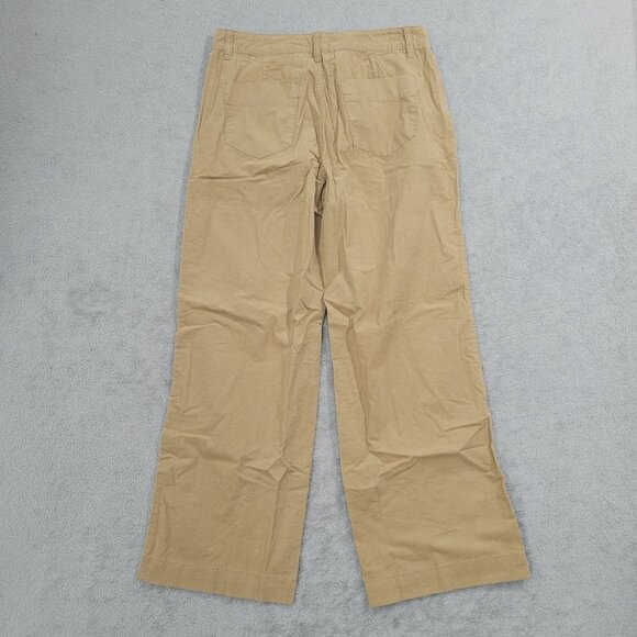 NEW Weatherproof Vintage Corduroy Womens 14 Tan Wide-Leg Pants// 26PT - Picture 4 of 8